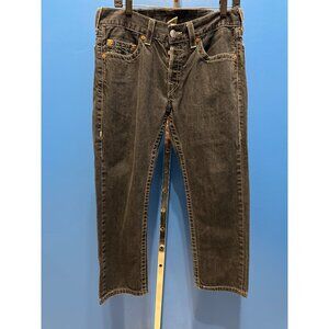 True Religion Mens Skinny Fit Jeans Size 33 Made In USA Of Mexico Fabric